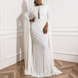 Plus Size White Gown