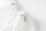 Isabel Plus Size Cheongsam White Lace Dress