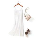plus size white lace maxi dress