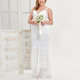 Plus Size White Lace Mermaid Gown