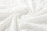 Enrika Plus Size Off The Shoulder White Lace Midi Dress