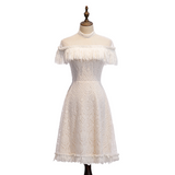 Plus Size White Lace Party Dress