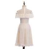 Plus Size White Lace Party Dress