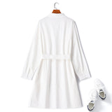 Plus Size White Shirt Dress