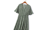 Plus Size Wrap Maxi Dress