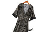 Ethelinde Plus Size Wrap Maxi Dress