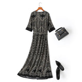 Ethelinde Plus Size Wrap Maxi Dress