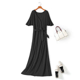 plus size black maxi dress