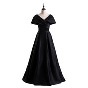 Plus Size Wrap Off Shoulder Evening Dress