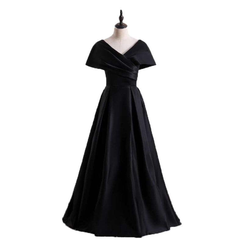 long formal off the shoulder wrap evening dress reviews Amazon.com: A-line Off The Shoulder Formal Dresses for Women Pleates Wrap Evening Long with Split Pleated Satin Prom Dress Black-0 : Clothing, Shoes & Jewelry