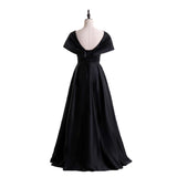 Plus Size Wrap Off Shoulder Evening Dress