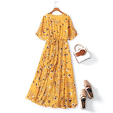 Evie Plus Size Yellow Midi Dress