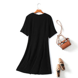 Monica Plus Size Zipper Fit and Flare Dress