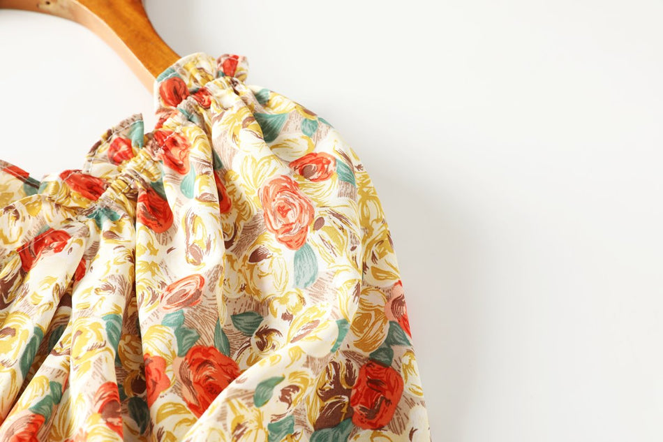 Bianca Plus Size Vintage Floral Midi Dress