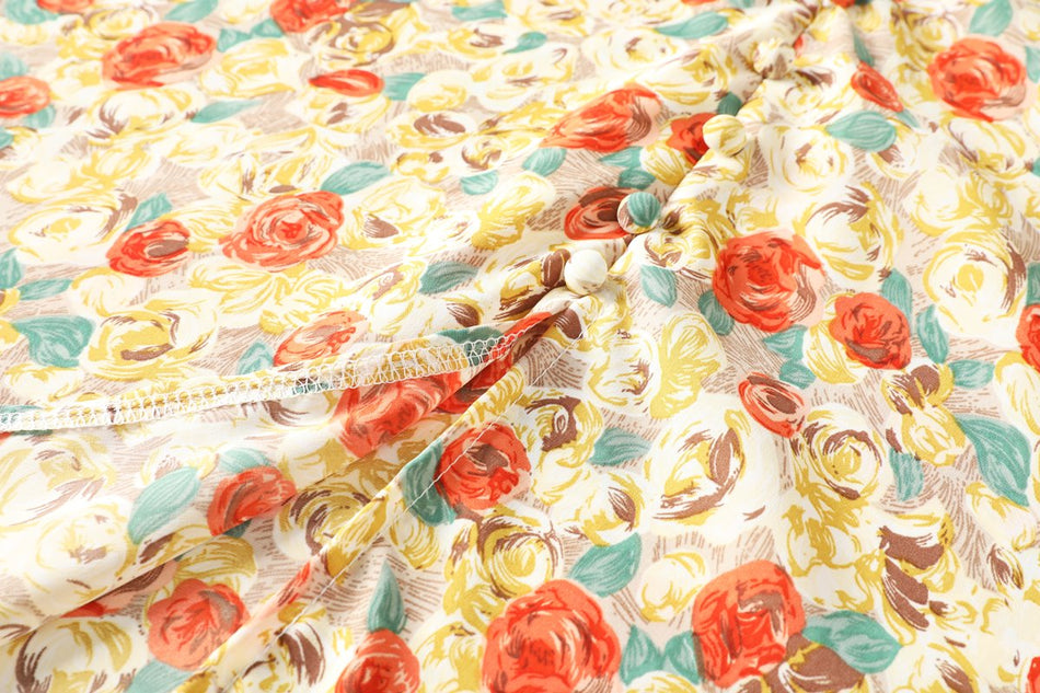 Bianca Plus Size Vintage Floral Midi Dress